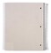 Office Durable Spiral Notebooks, 5 Subject, (Sage Green, Wide Ruled 1pk), 200 Sheets, 5 Poly Pockets, Moisture Resistant Cover, School, Office, Business, Professional